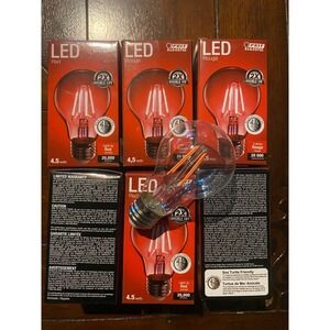 Dimmable Clear Red LED Bulbs‎